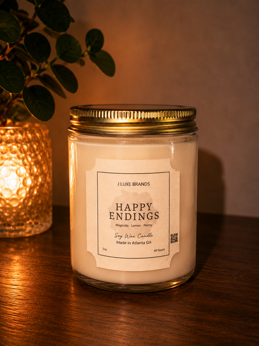 Bookish Candle Happy Endings